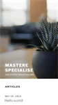 Mobile Screenshot of masterespecialise.fr